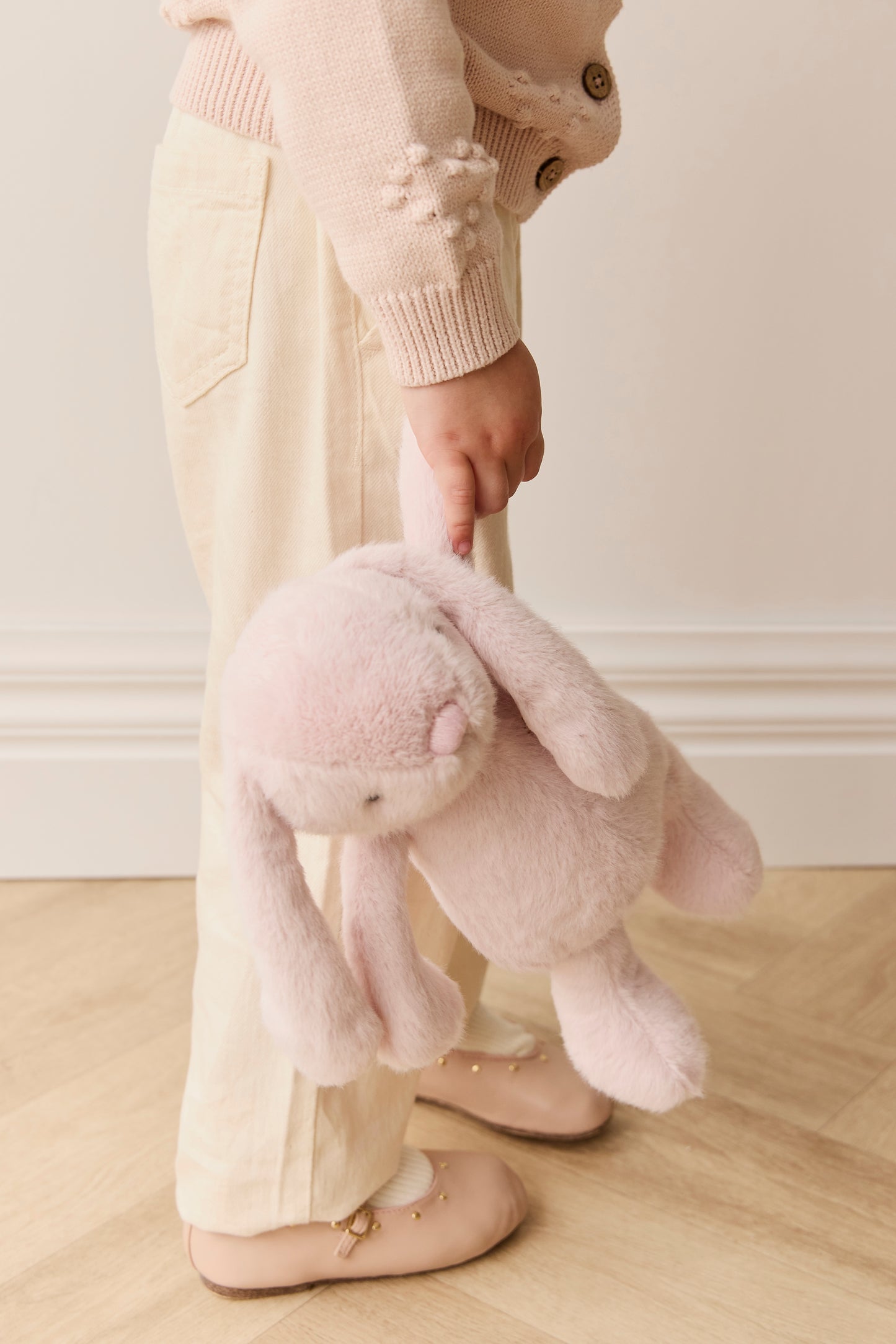 Personalised Jamie Kay Snuggle Bunny in Blush Pink BabyAge
