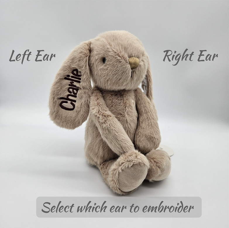 Personalised Jamie Kay Snuggle Bunny in Caramel
