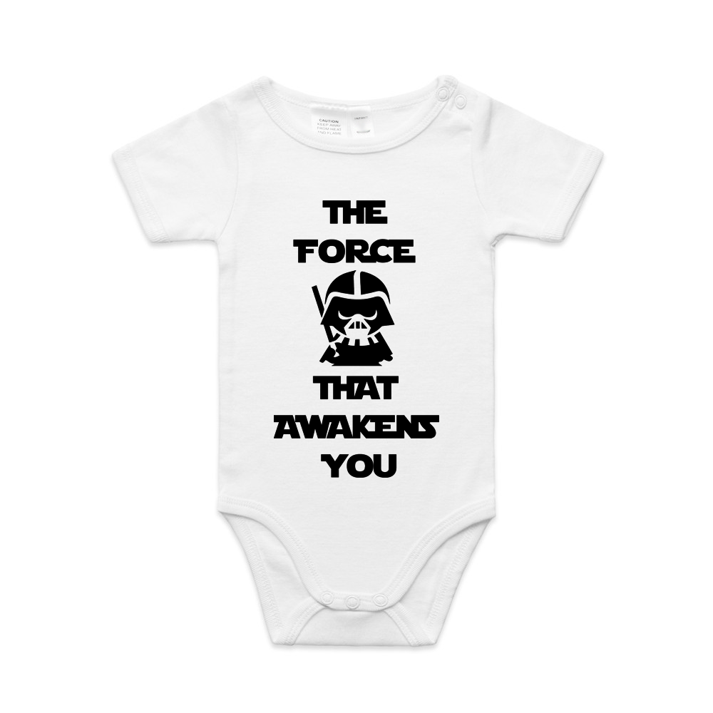 Star Wars Force Organic Cotton Baby Onesie