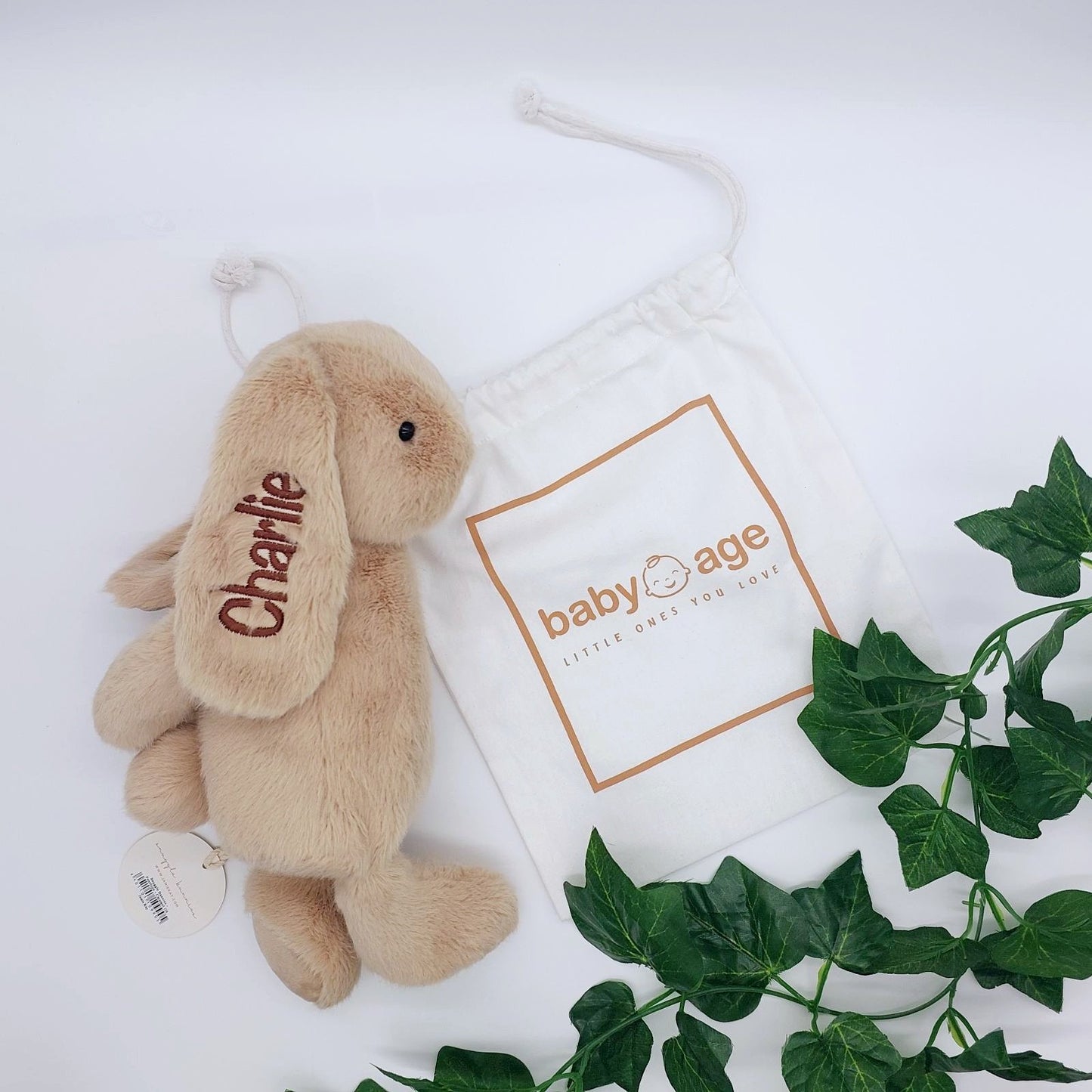 Personalised Jamie Kay Snuggle Bunny in Caramel