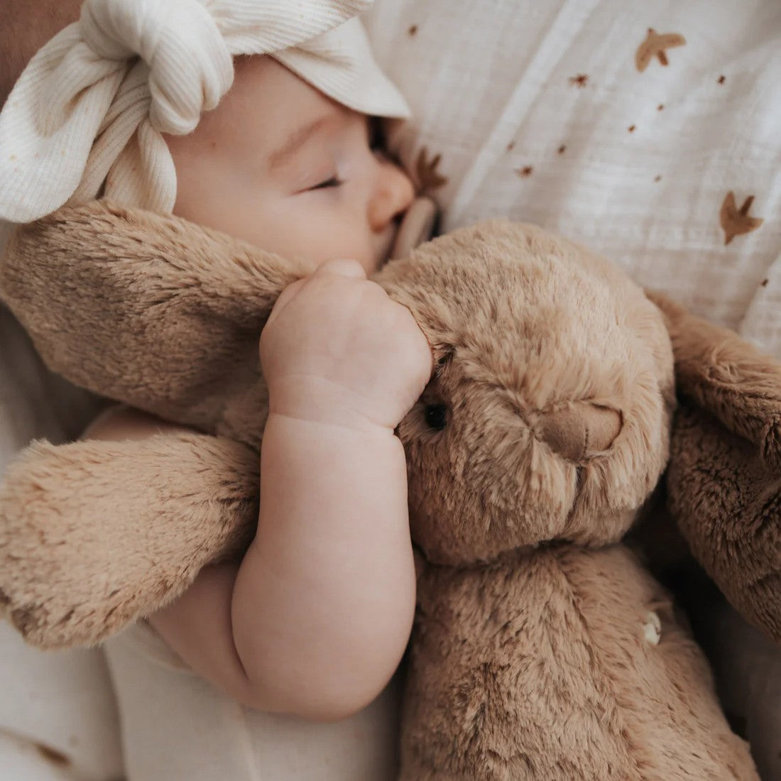 Personalised Jamie Kay Snuggle Bunny in Caramel