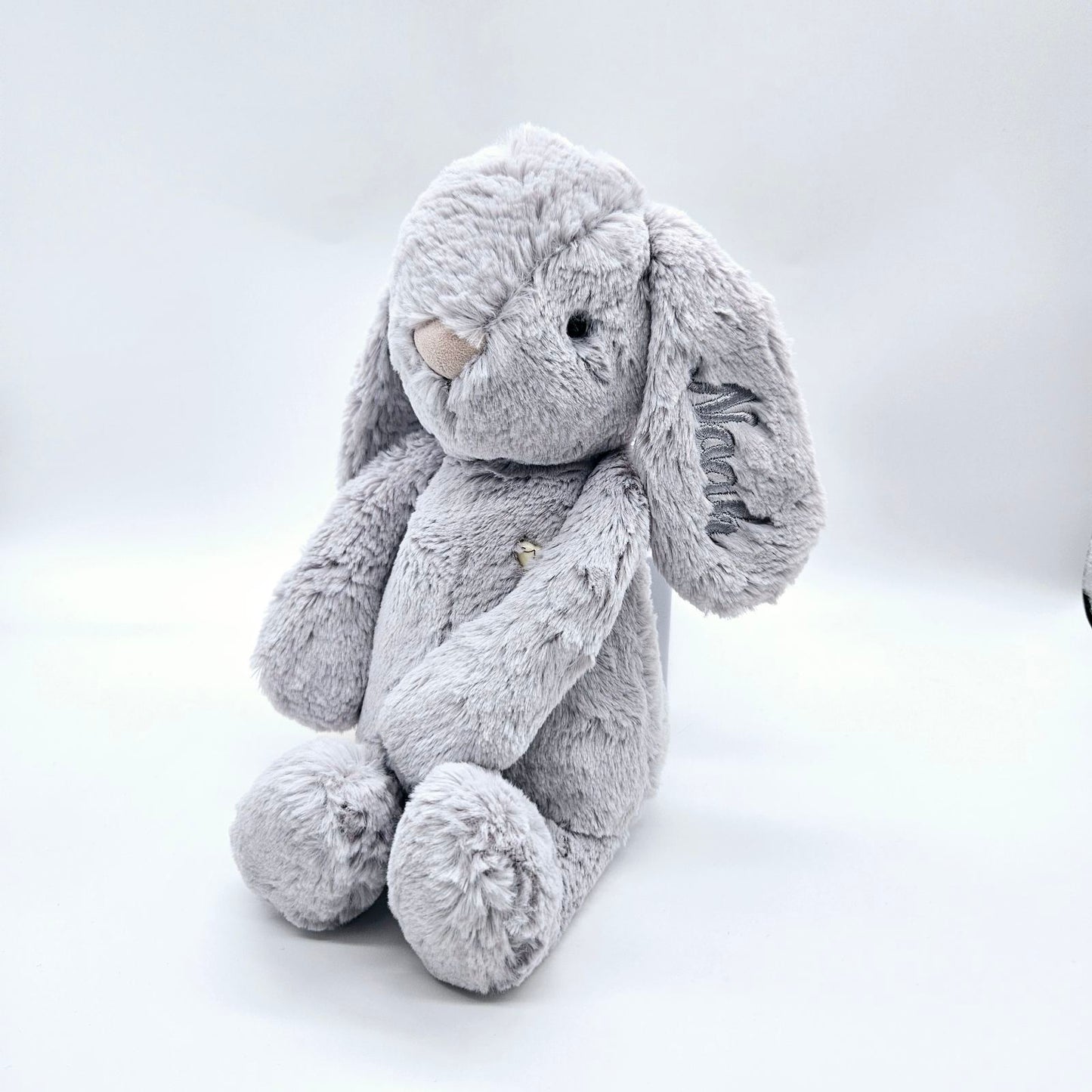 Personalised Droplet Bunny, Baby Blue Blanket & Teether Toy Baby Gift Set