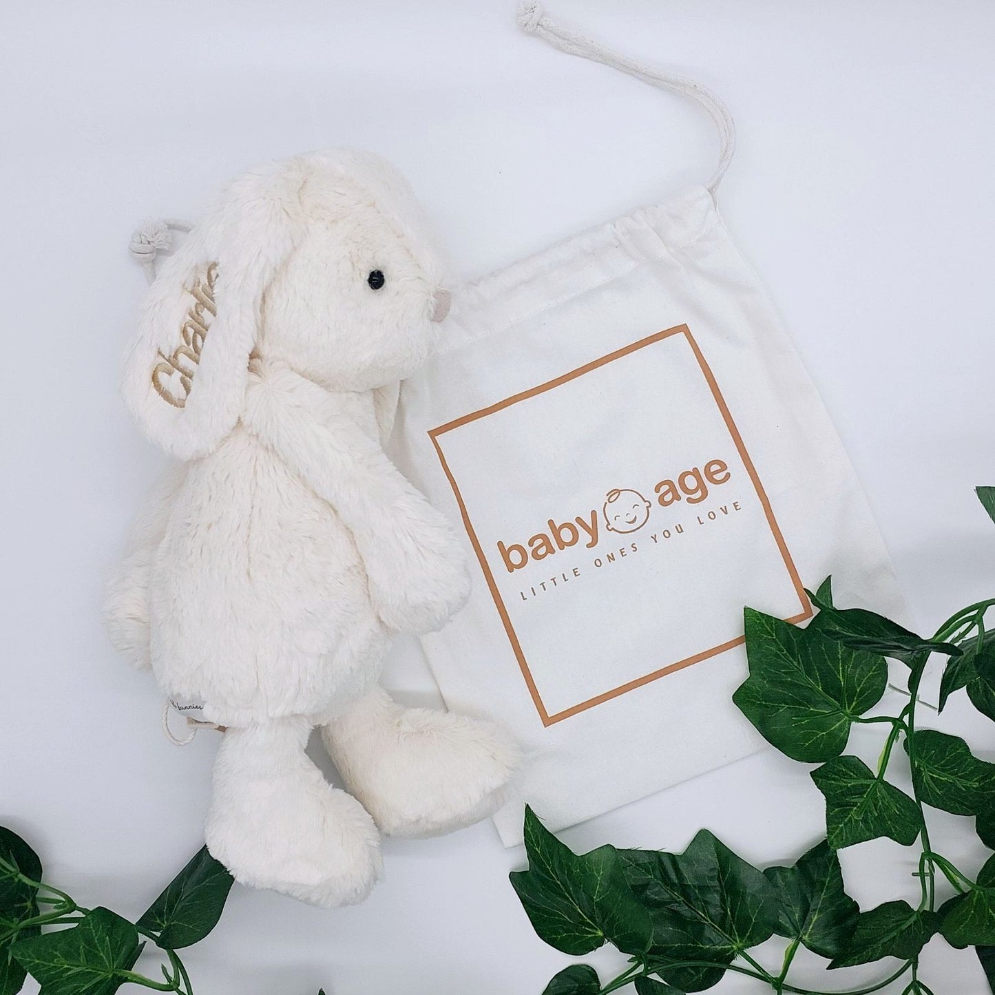 Personalised Jamie Kay Snuggle Bunny in Marshmallow