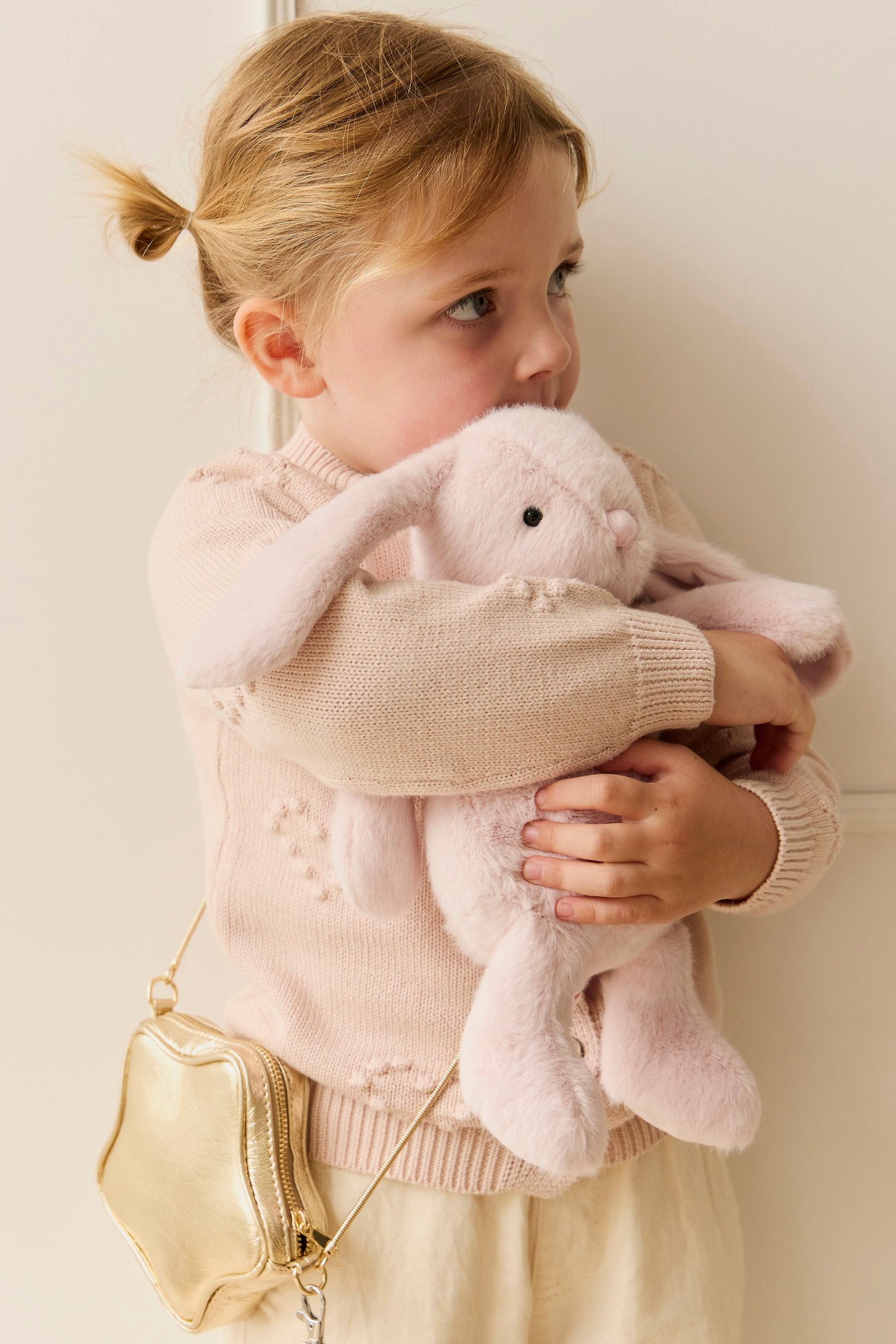 Personalised Jamie Kay Snuggle Bunny in Blush Pink BabyAge