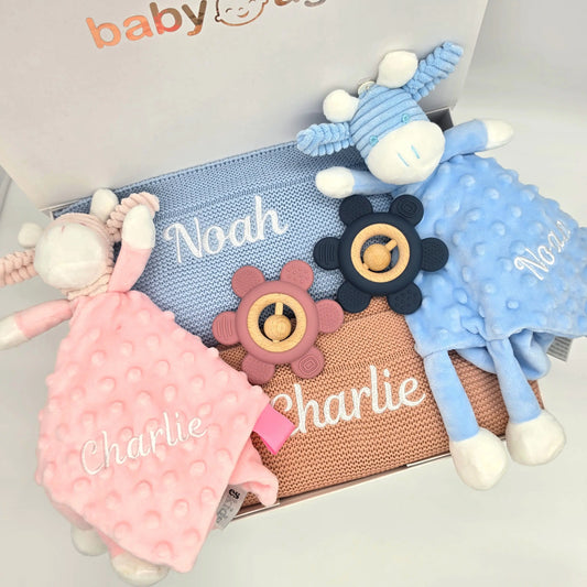 Personalised Boy & Girl Twin Baby Gift Set BabyAge