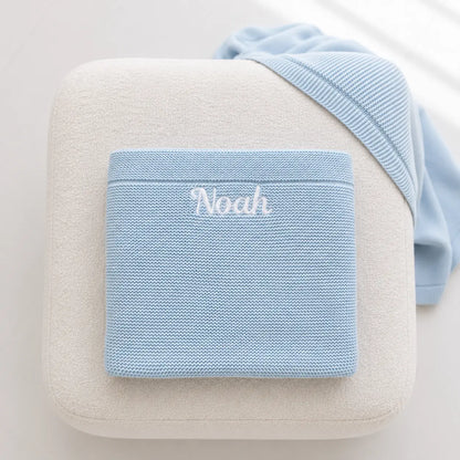 Personalised Baby Blanket – Baby Blue BabyAge