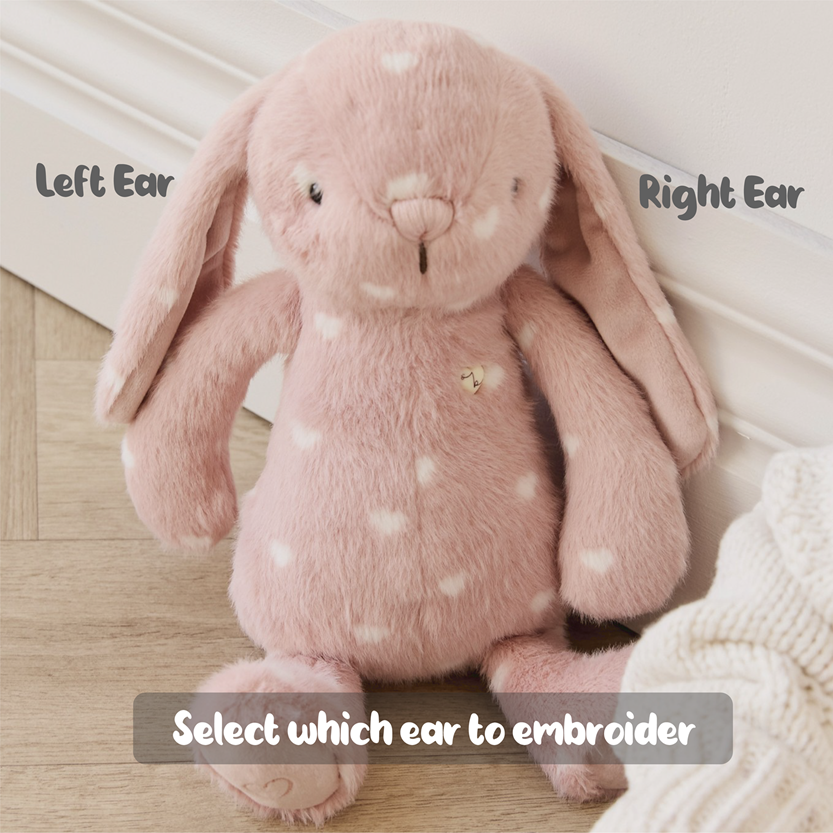 Personalised Jamie Kay Snuggle Bunny in Little Love Pink