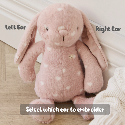 Personalised Jamie Kay Snuggle Bunny in Little Love Pink