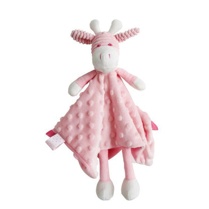 Pink Giraffe Comforter and Pink Blanket Personalised Gift Set BabyAge