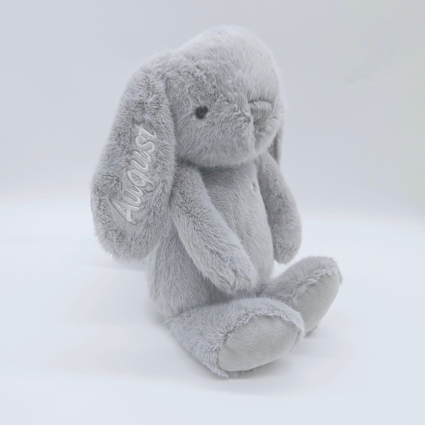 Personalised Jamie Kay Snuggle Bunny in Silver BabyAge