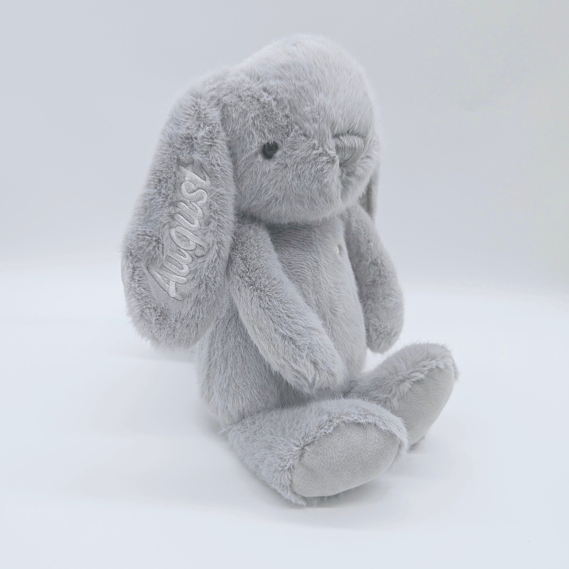 Personalised Jamie Kay Snuggle Bunny in Silver BabyAge