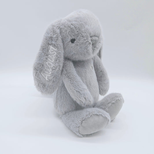 Personalised Jamie Kay Snuggle Bunny in Silver BabyAge