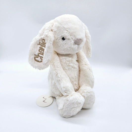 Personalised Jamie Kay Snuggle Bunny in Marshmallow